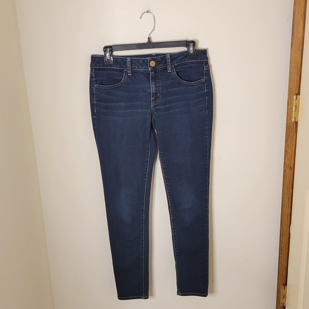 𝅺AMERICAN Eagle Women's Denim Blue Jegging - Size (6) - Excellent Condition